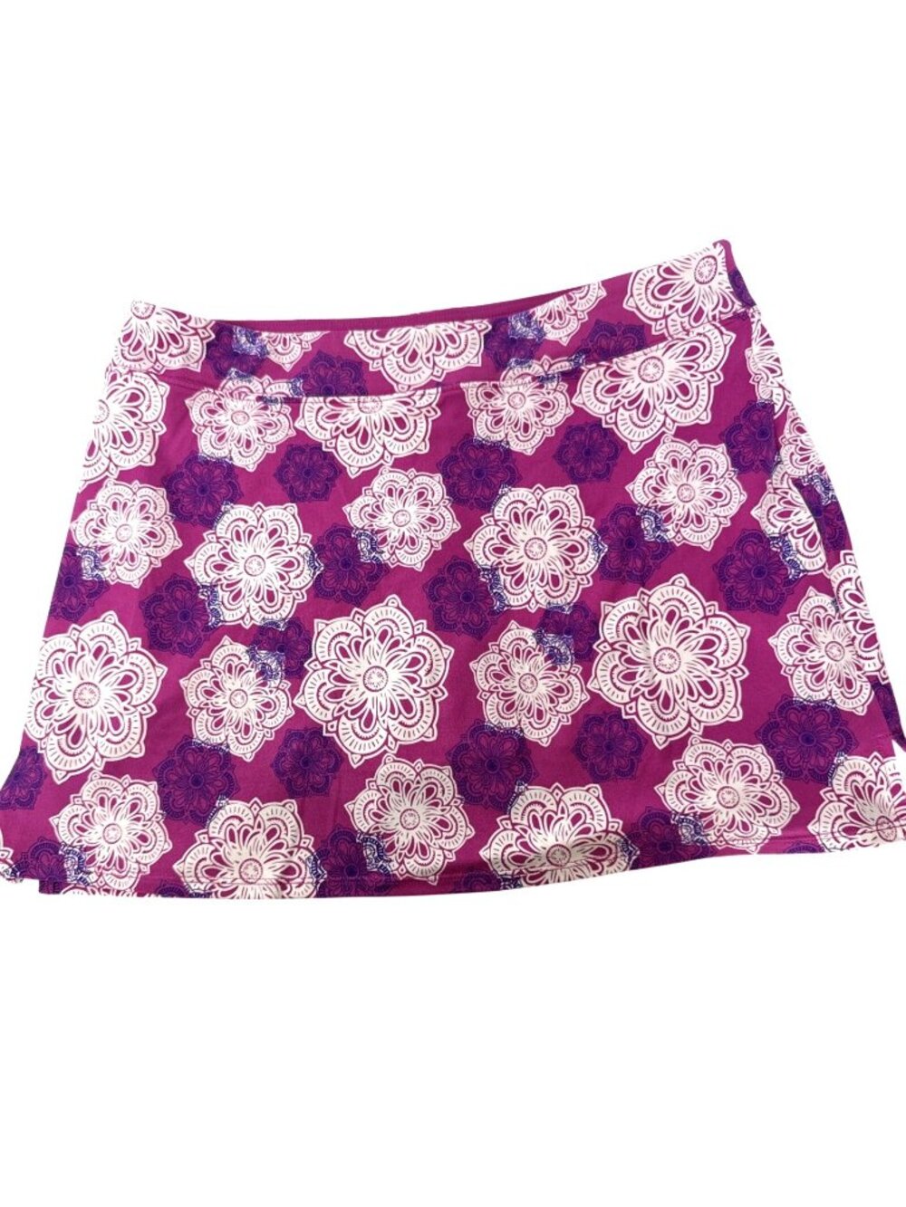 Tranquility By Colorado Clothing Pink & Purple Mandala Print Skort L